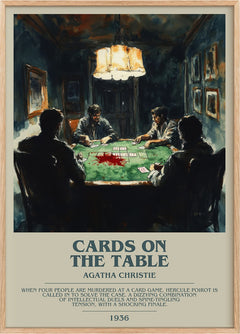Cards on the Table Bookish Wall Art by Agatha Christie