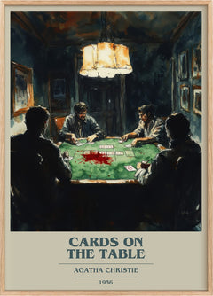 Cards on the Table Book Cover Poster by Agatha Christie