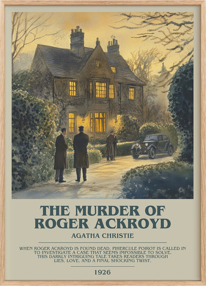 The Murder of Roger Ackroyd Bookish Wall Art by Agatha Christie