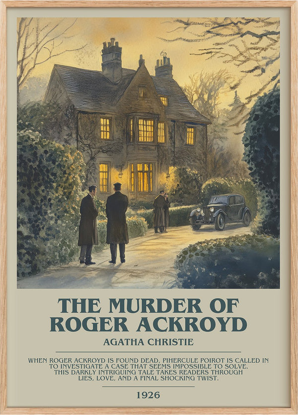 The Murder of Roger Ackroyd Bookish Wall Art by Agatha Christie