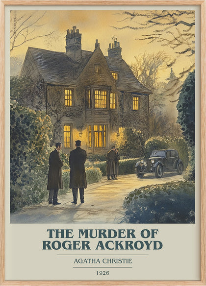 The Murder of Roger Ackroyd Book Cover Poster by Agatha Christie