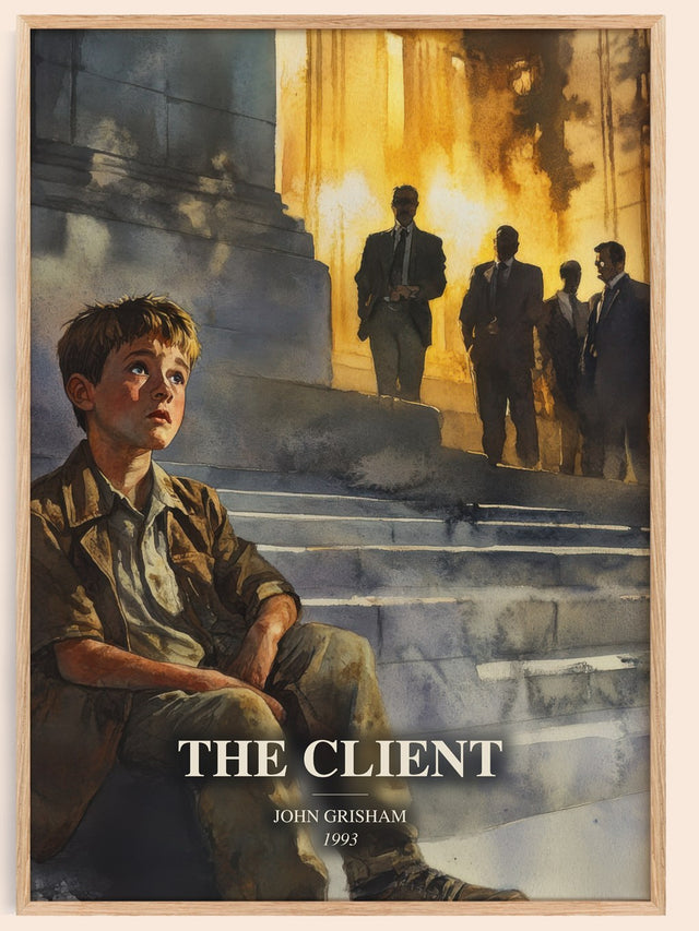 The Client Book Watercolour Illustration by John Grisham