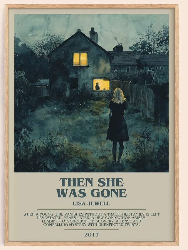 Then She Was Gone Bookish Wall Art by Lisa Jewell