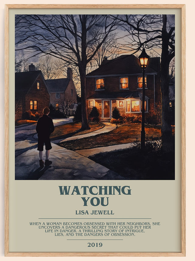 Watching You Bookish Wall Art by Lisa Jewell