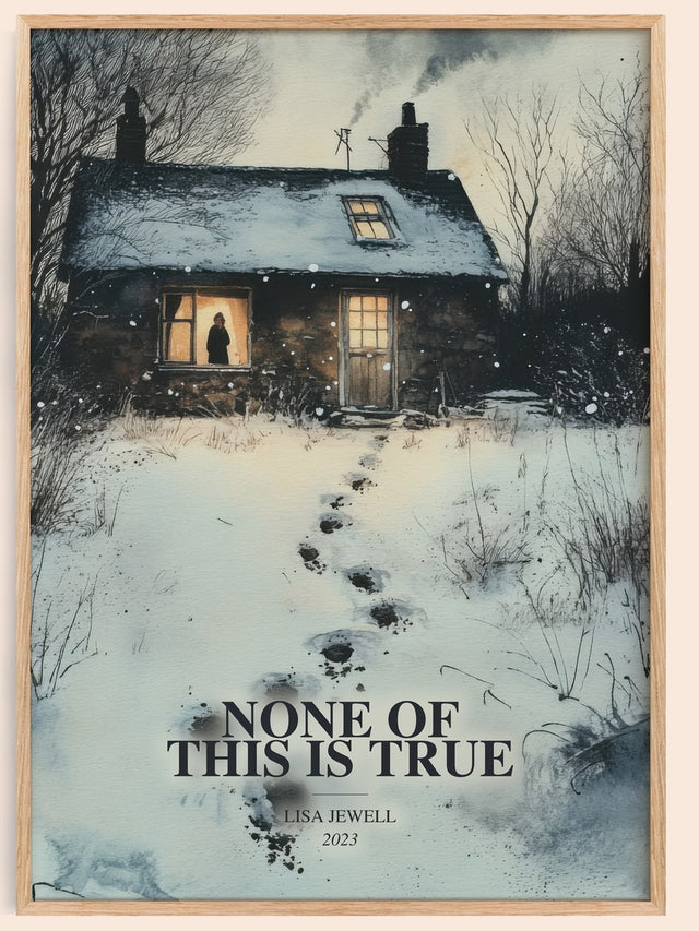 None Of This Is True Book Watercolour Illustration by Lisa Jewell