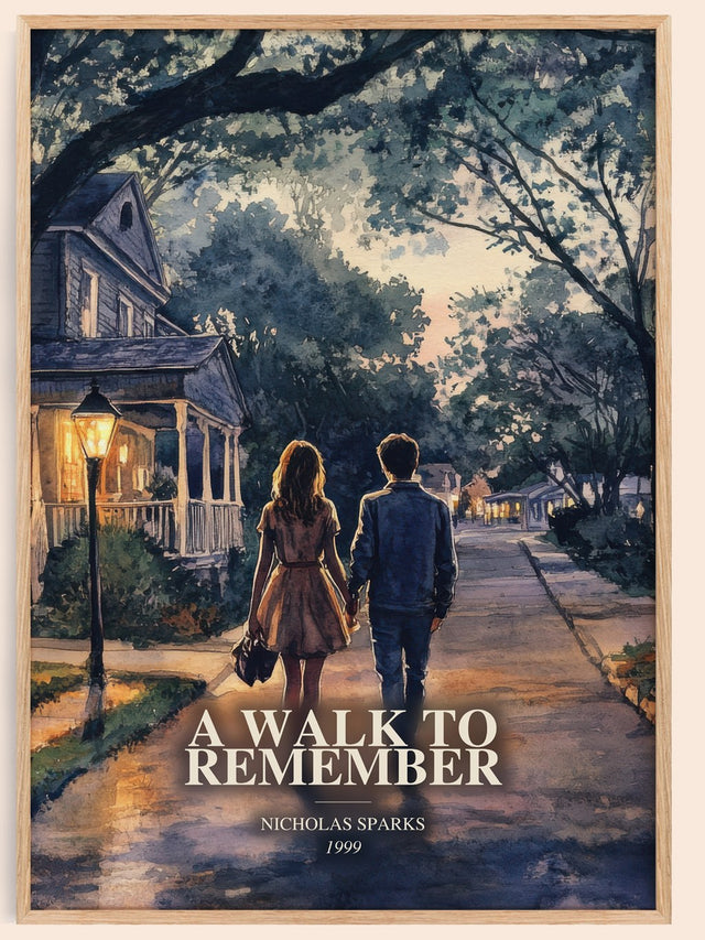 A Walk To Remember Book Watercolour Illustration by Nicholas Sparks