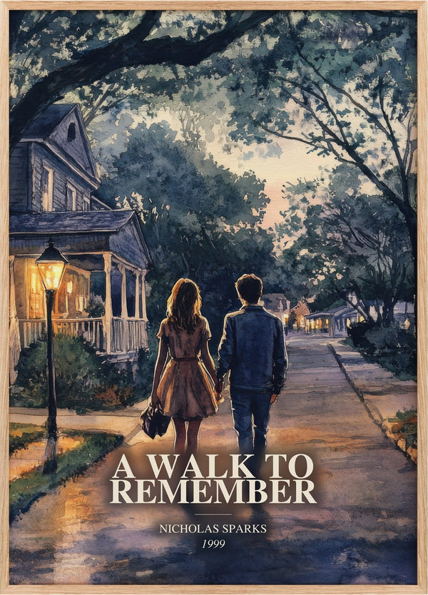 A Walk To Remember Book Watercolour Illustration by Nicholas Sparks