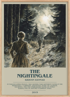 The Nightingale Bookish Wall Art by Kristin Hannah