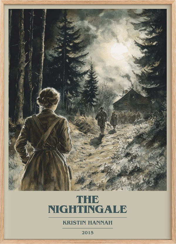 The Nightingale Book Cover Poster by Kristin Hannah