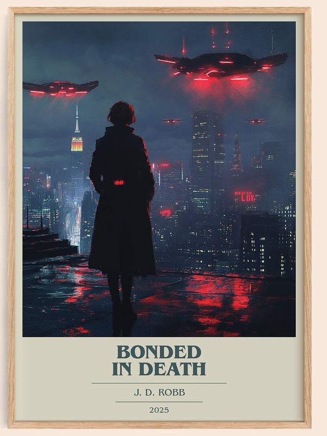 Bonded in Death Book Cover Poster by J. D. Robb