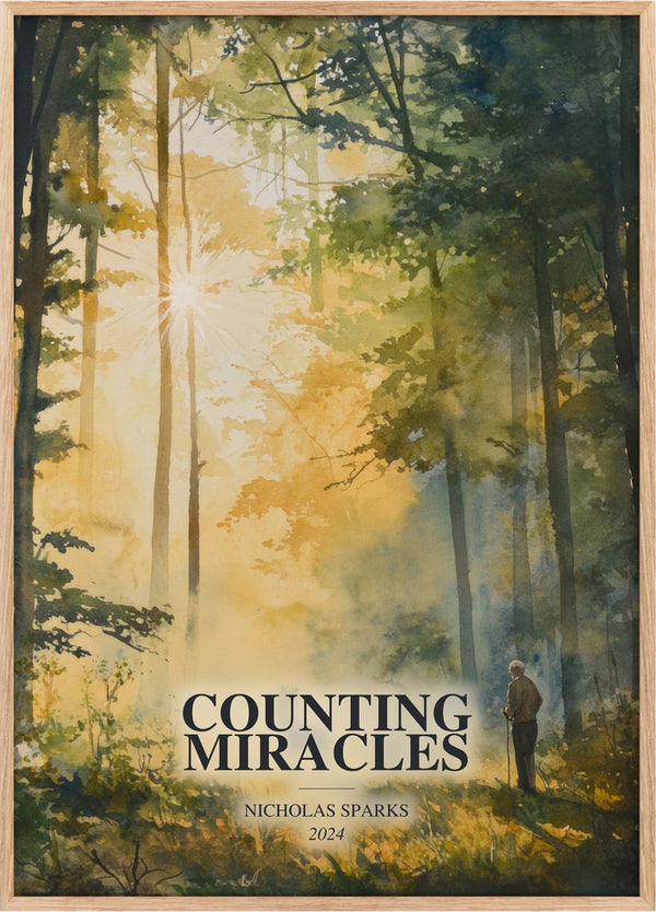 Counting Miracles Book Watercolour Illustration by Nicholas Sparks