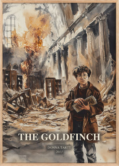 The Goldfinch Book Watercolour Illustration by Donna Tartt