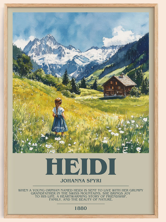 Heidi Bookish Wall Art by Johanna Spyri