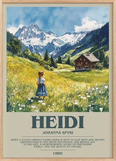 Heidi Bookish Wall Art by Johanna Spyri
