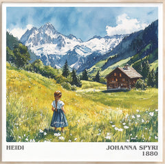 Heidi Literary Art Print by Johanna Spyri