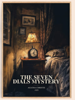 Seven Dials Mystery Book Watercolour Illustration by Agatha Christie