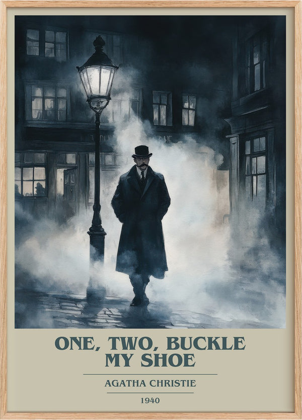 One, Two, Buckle My Shoe Book Cover Poster by Agatha Christie