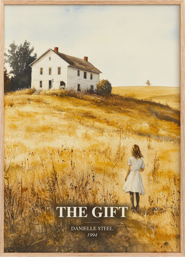 The Gift Book Watercolour Illustration by Danielle Steel