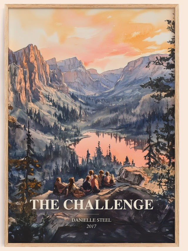 The Challenge Book Watercolour Illustration by Danielle Steel