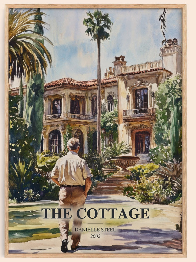 The Cottage Book Watercolour Illustration by Danielle Steel
