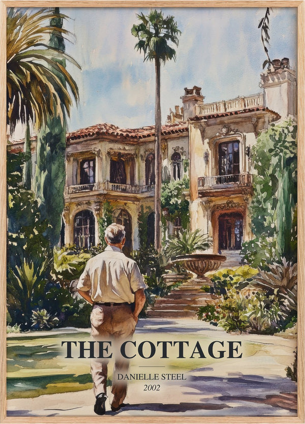 The Cottage Book Watercolour Illustration by Danielle Steel