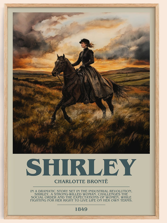 Shirley Bookish Wall Art by Charlotte Brontë