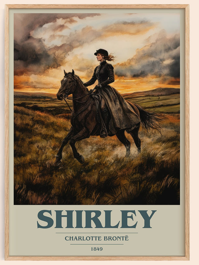 Shirley Book Cover Poster by Charlotte Brontë
