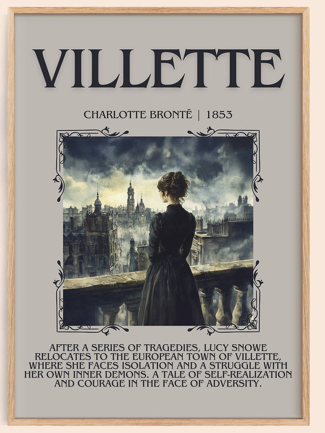 Villette Minimalist Book Poster by Charlotte Brontë