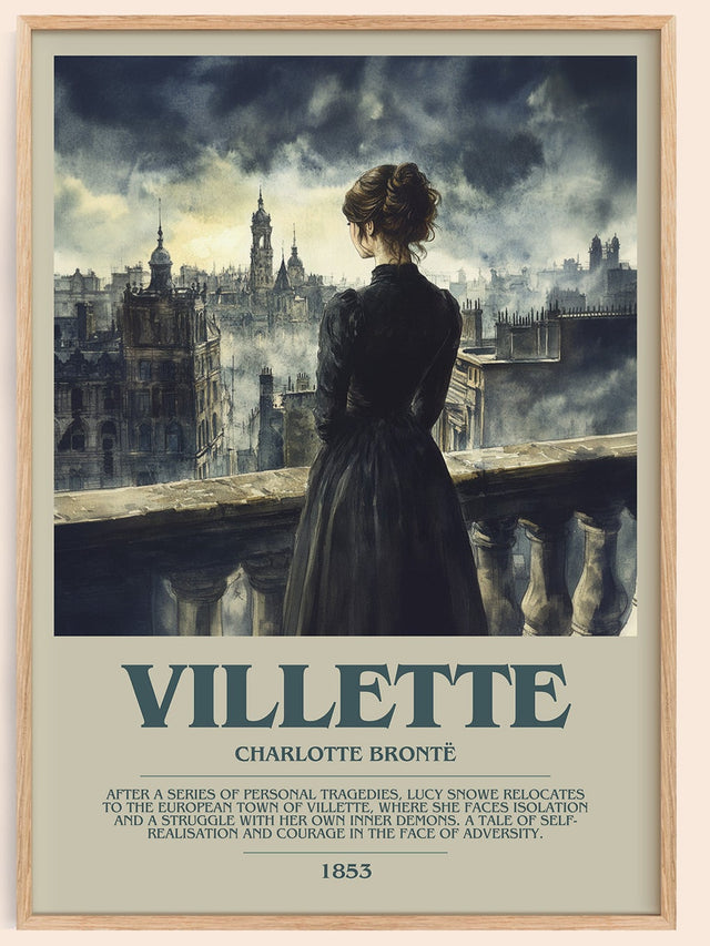 Villette Bookish Wall Art by Charlotte Brontë