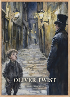 Oliver Twist Book Watercolour Illustration by Charles Dickens