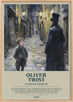 Oliver Twist Bookish Wall Art by Charles Dickens