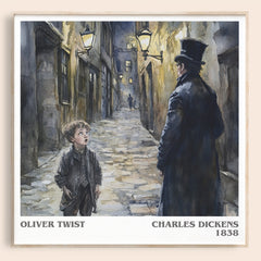 Oliver Twist Literary Art Print by Charles Dickens