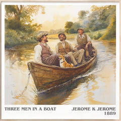 Three Men in a Boat Literary Art Print by Jerome K. Jerome