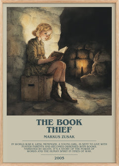 The Book Thief Bookish Wall Art by Markus Zusak