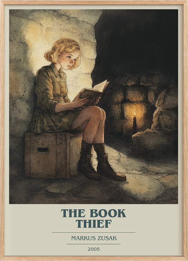 The Book Thief Book Cover Poster by Markus Zusak