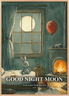 Good Night Moon Book Watercolour Illustration by Margaret Wise Brown