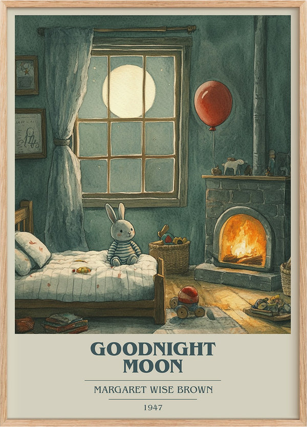 Good Night Moon Book Cover Poster by Margaret Wise Brown