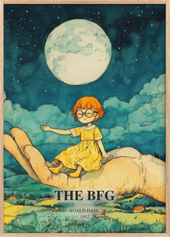 The Bfg Book Watercolour Illustration by Roald Dahl