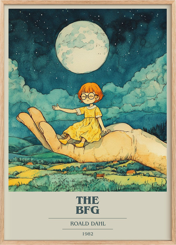 The BFG Book Cover Poster by Roald Dahl