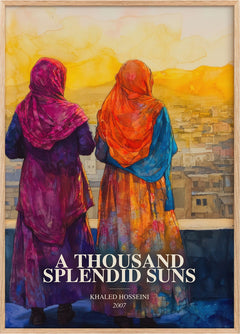 Thousand Splendid Suns Book Watercolour Illustration by K. Hosseini