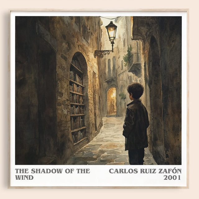 The Shadow Of The Wind Literary Art Print by Carlos Ruiz Zafón