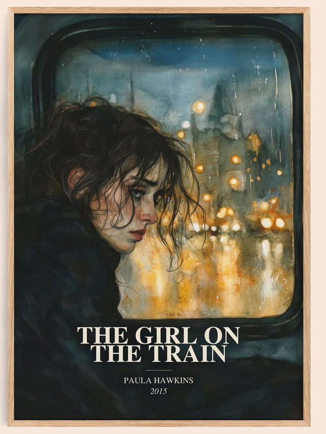 The Girl On The Train Book Watercolour Illustration by Paula Hawkins