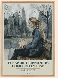 Eleanor Oliphant Is Completely Fine Book Cover Poster by Gail Honeyman