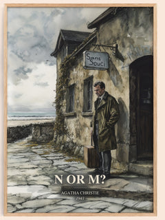 N Or M? Book Watercolour Illustration by Agatha Christie