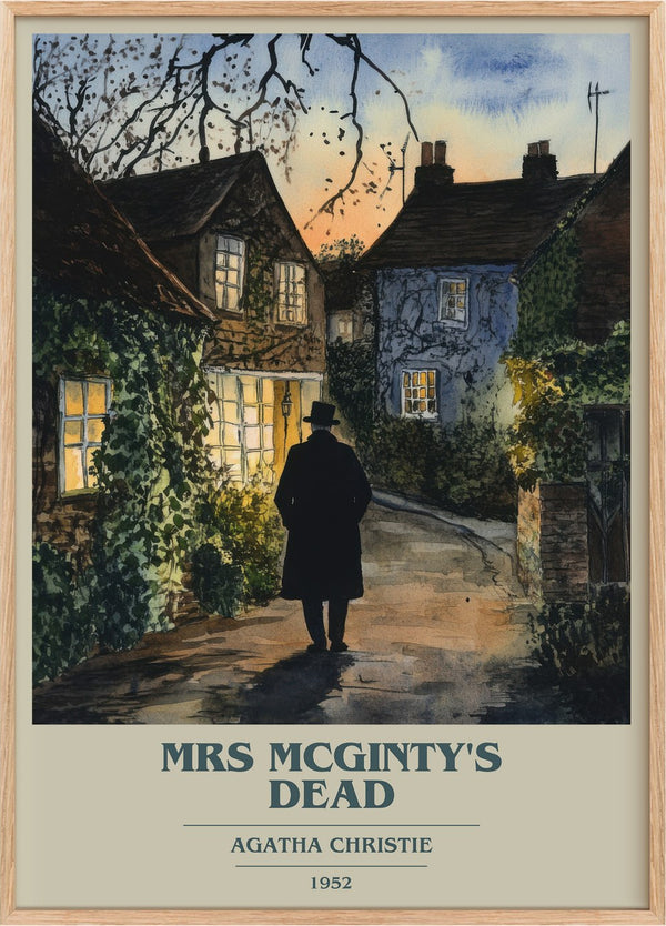 Mrs McGinty's Dead Book Cover Poster by Agatha Christie