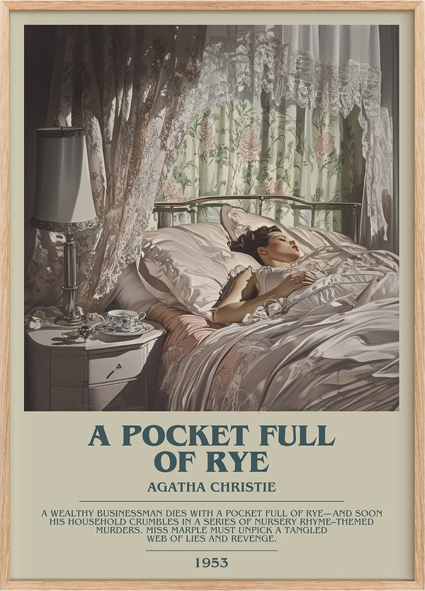 A Pocket Full of Rye Bookish Wall Art by Agatha Christie