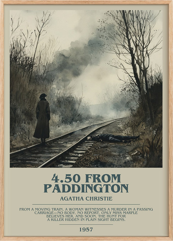 4.50 from Paddington Bookish Wall Art by Agatha Christie