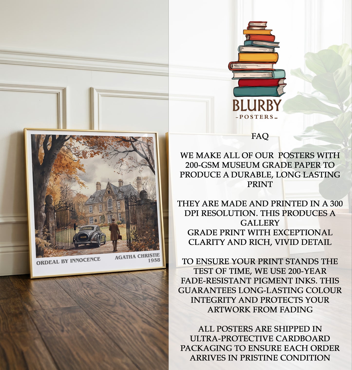 Ordeal by Innocence Literary Art Print by Agatha Christie