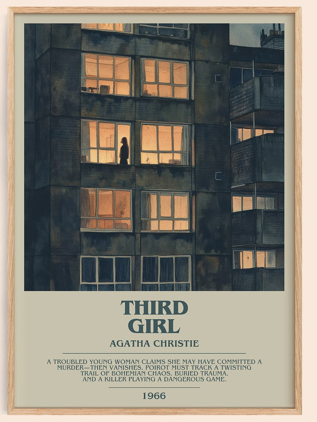Third Girl Bookish Wall Art by Agatha Christie
