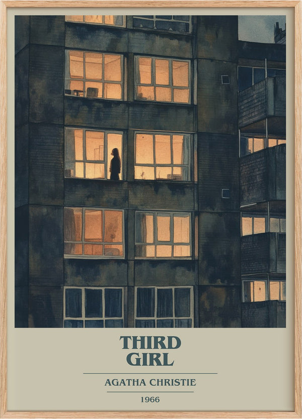 Third Girl Book Cover Poster by Agatha Christie